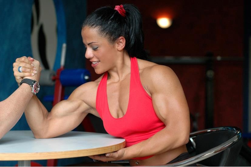 Muscle women biceps