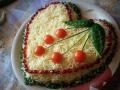 საახალწლო სალათი"გემრიელი გული" (მაშას რეცეპტებიდან)
