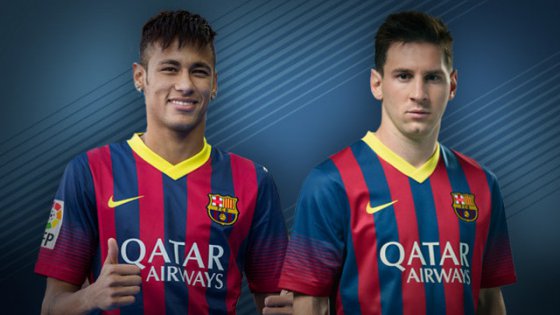 Neymar and Messi