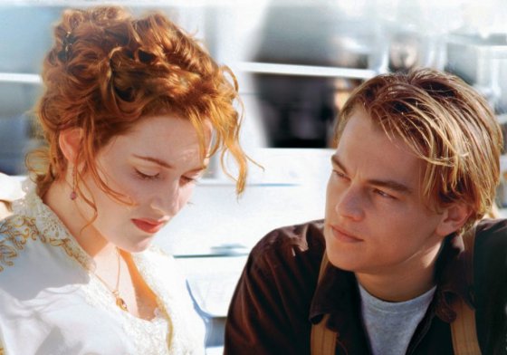 Leonardo DiCaprio და Kate Winslet (კადრი ფილმიდან ტიტანიკი)