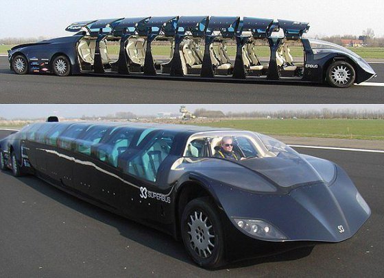 ავტობუსი, რომელსაც შეუძლია  განავითაროს  250 კმ/სთ  სიჩქარე