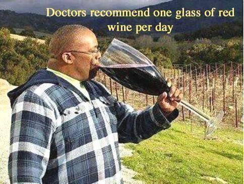 ექიმმა ერთი ჭიქა წითელი ღვინო ურჩია ყოველდღიურად