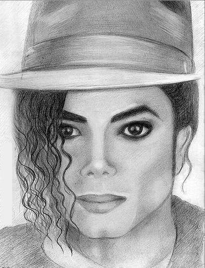 ფანქრით დახატული Michael Jackson