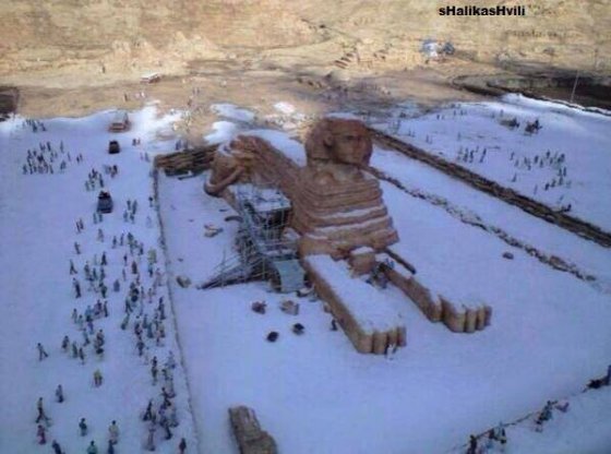 ეგვიპტეში მოთოვა