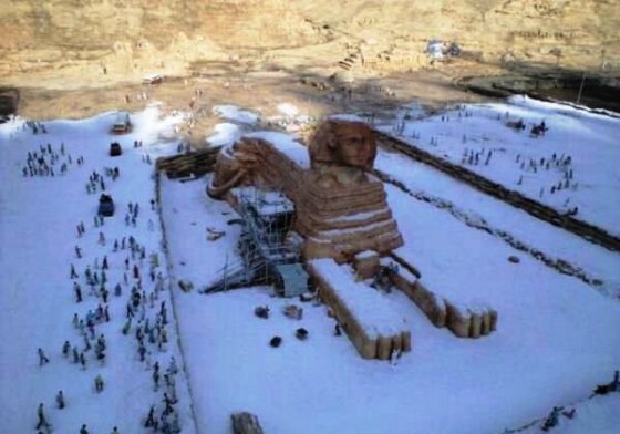 122 წლის განმავლბაში პირვლად მოვიდა თოვლი ეგვიპტეში