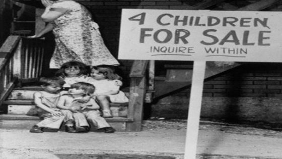 ბავშვებს ფასდაკლებით ყიდიან -ისტორიული ფოტო, 1948 წელი, ჩიკაგო