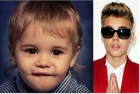 Justin Bieber ბავშვობაში და ეხლა.