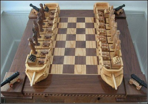 ორიგინალური ჭადრაკი "საზღვაო ბრძოლა"