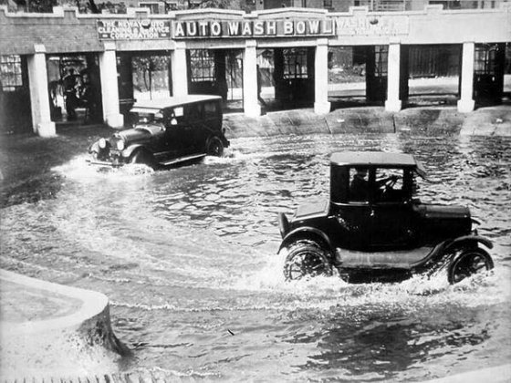 ავტოსამრეცხაო ჩიკაგოში 1924 წელს