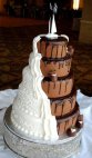 შოკოლადის საქორწილო ტორტი
