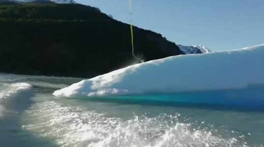 Iceberg wakeboarding