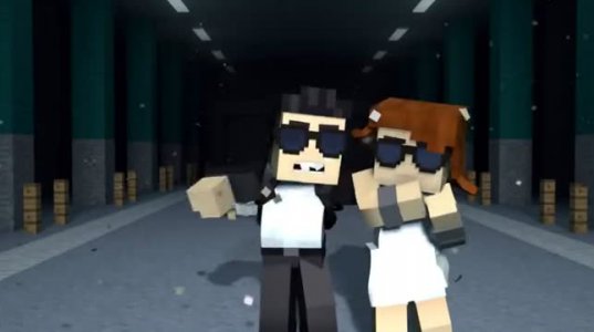 'Minecraft Style' - A Parody of PSY's Gangnam Style (მაინკრაფტის მუსიკ