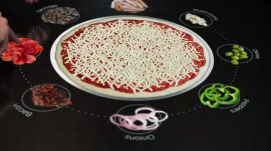 შეუკვეთეთ პიცა სენსორულ მაგიდას - ახალი ინტერაქტიული კონცეფცია